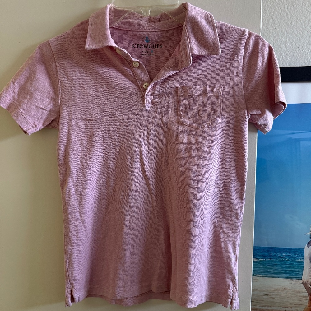 Crewcuts Light Pink Polo Size 8